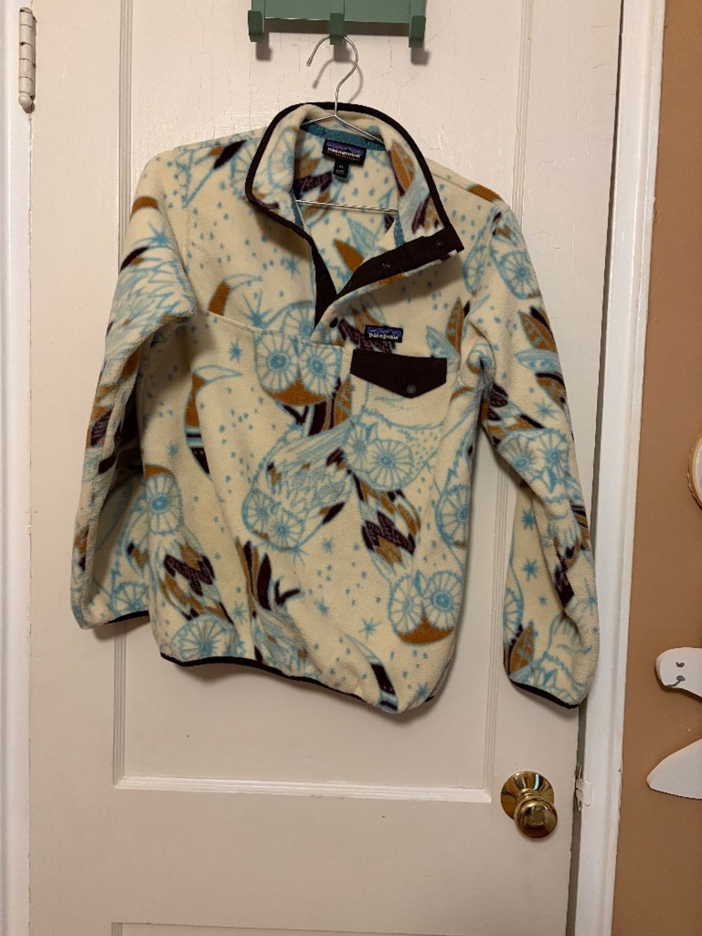 Patagonia Synchilla fleece! Owl print!